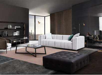 Sofa Leather Sofa Faux Leather Couch Big - Luxury Living Room Seat Upholstery Four-Seater